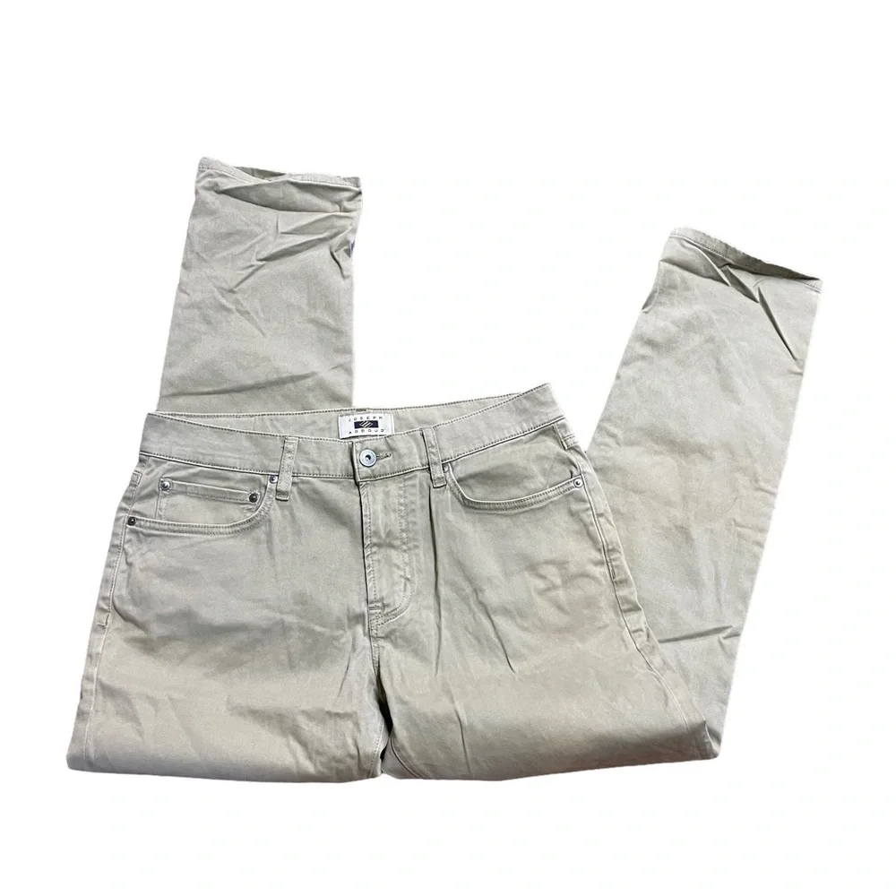 Joseph Abboud Tan Chinos with Straight Leg Cut